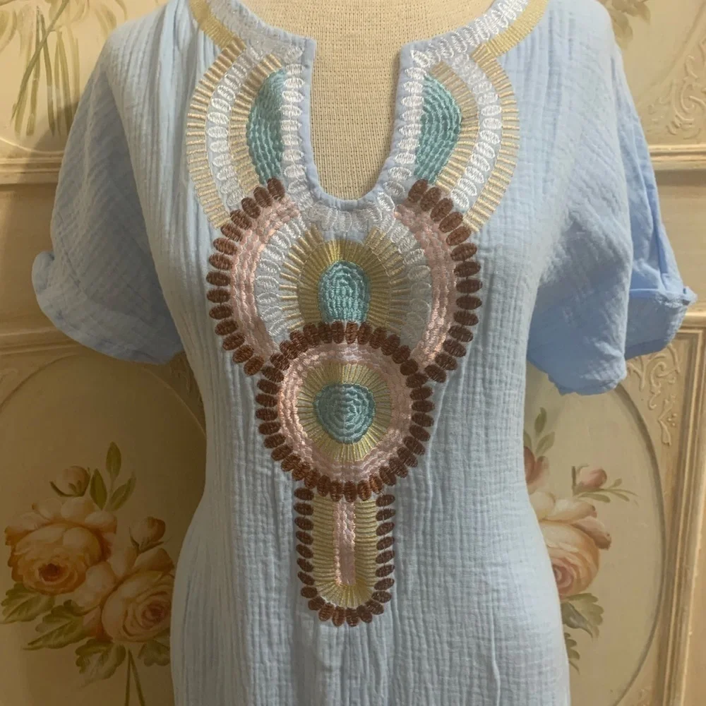 Cotton Island, dress / beach cover - Picture 5 of 10